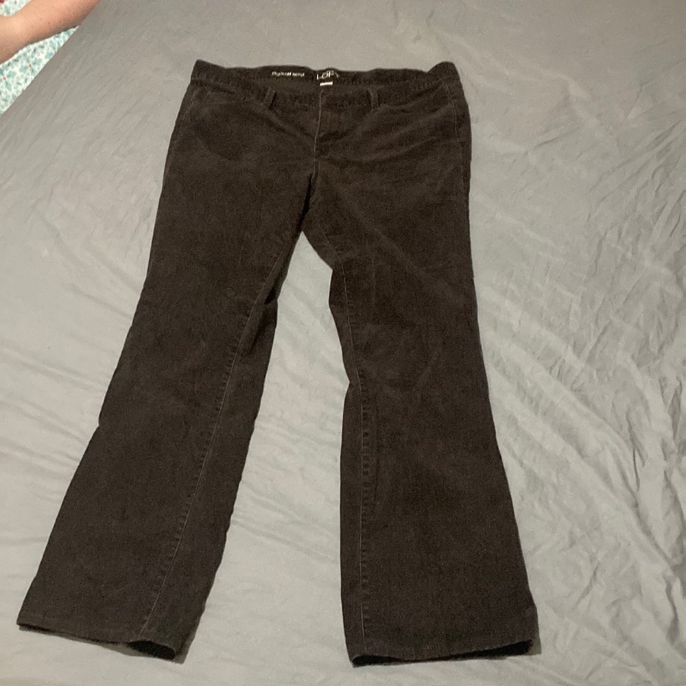 Dark Brown Corduroy Boot Cut Pants Size 14